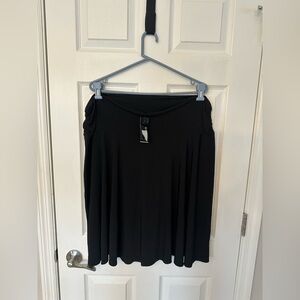 NEW George black women’s side rouched skirt size 3X 22W-24W soft great quality